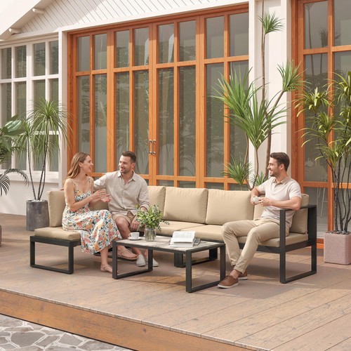 Outsunny garten sofa - outsunny, 2