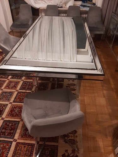 Ein glasstisch lang 1m - (2m, lang,
