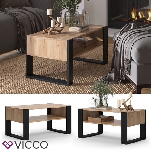 Couchtisch olli eiche schwarz - eiche,